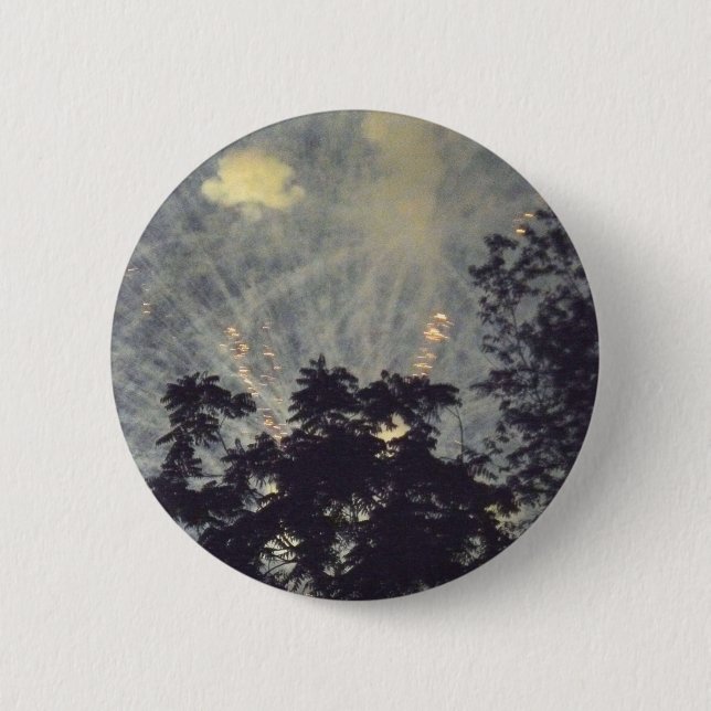 Macaron Rond 5 Cm Bouton Fireworks 19 (Devant)