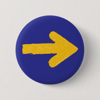 Macaron Rond 5 Cm Bouton Flèche jaune Camino de Santiago