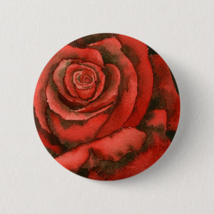 Macaron Rond 5 Cm Bouton floral "Rose #3"