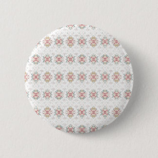 Macaron Rond 5 Cm Bouton floral tribal élégant