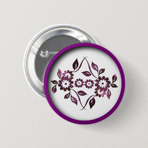 Macaron Rond 5 Cm Bouton Flower