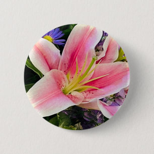 Macaron Rond 5 Cm Bouton Flower