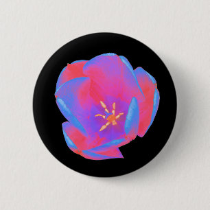 Macaron Rond 5 Cm Bouton Fluorescent Tulip