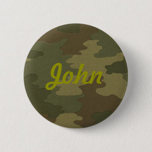 Macaron Rond 5 Cm Bouton foncé fait sur commande de camouflage