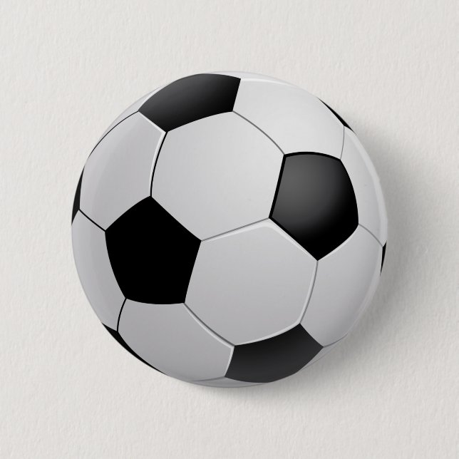 Macaron Rond 5 Cm Bouton Football (Devant)