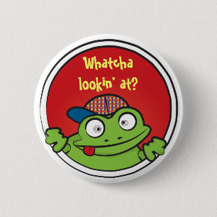 Macaron Rond 5 Cm Bouton fou de grenouille