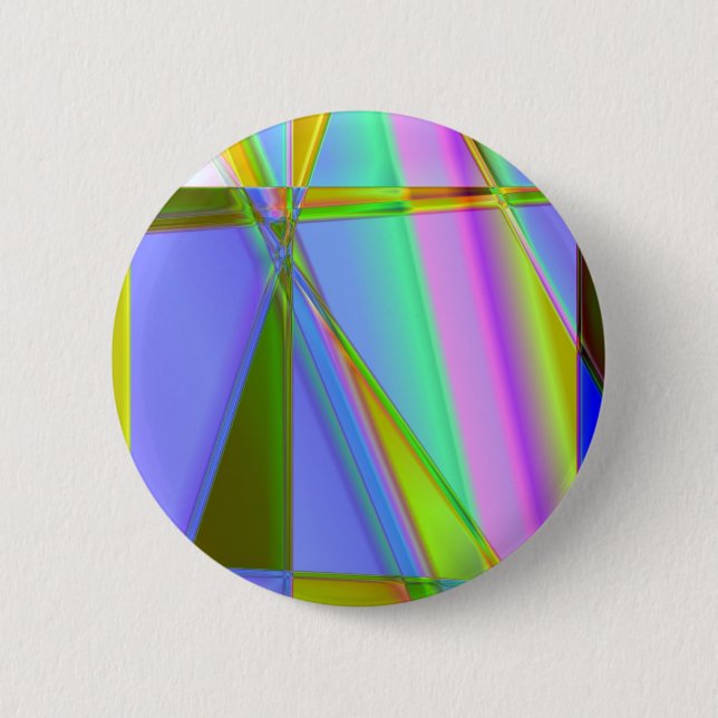 Macaron Rond 5 Cm Bouton Fractals (Devant)