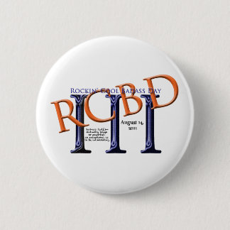 Macaron Rond 5 Cm Bouton frais de jour de Rockin Badass
