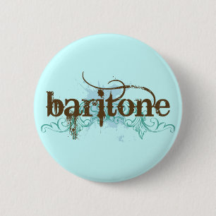 Macaron Rond 5 Cm Bouton frais de musique de baryton
