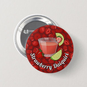 Macaron Rond 5 Cm Bouton fraise Daiquiri