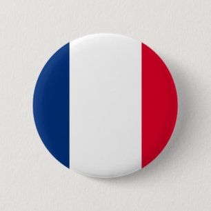 Macaron Rond 5 Cm Bouton français de drapeau