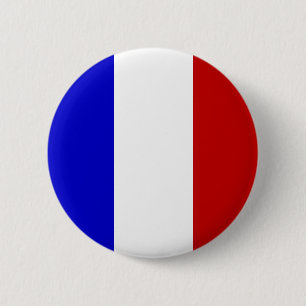 Macaron Rond 5 Cm Bouton français de drapeau [ver. 2]
