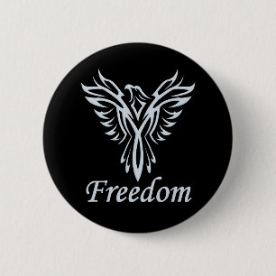 Macaron Rond 5 Cm Bouton Freedom Eagle