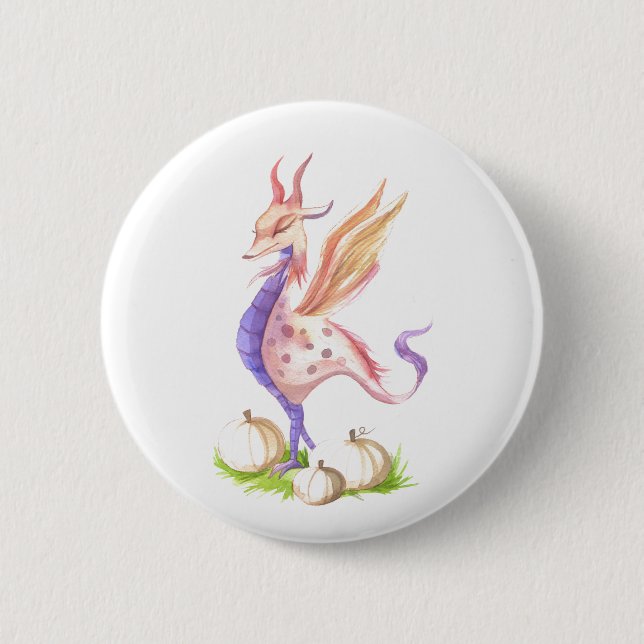 Macaron Rond 5 Cm Bouton Fricka the Dragon (Devant)