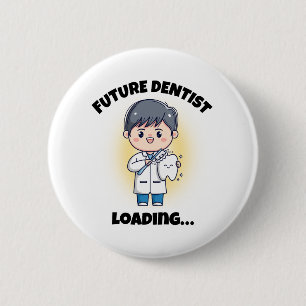 MACARON ROND 5 CM BOUTON FUTUR DENTISTE
