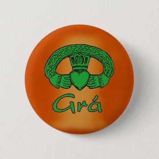 Macaron Rond 5 Cm Bouton gaélique irlandais d'amour