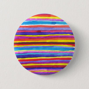 Macaron Rond 5 Cm Bouton gai de rayures