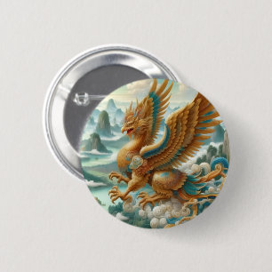 Macaron Rond 5 Cm Bouton Garuda King of Birds