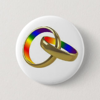 Macaron Rond 5 Cm bouton gaylesbian d'égalité de mariage