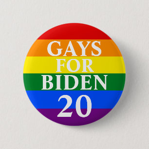Macaron Rond 5 Cm Bouton Gays Pour Biden