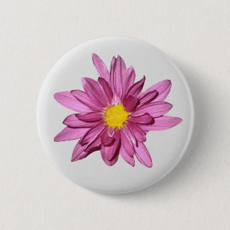 Macaron Rond 5 Cm Bouton Gerbera violet clair