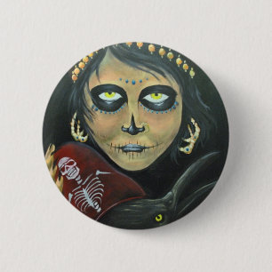 Macaron Rond 5 Cm Bouton gitan de femme