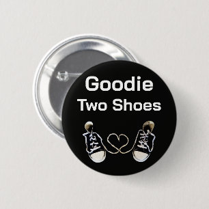 Macaron Rond 5 Cm Bouton Goodie Two Shoes