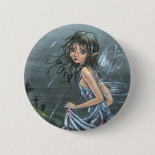 Macaron Rond 5 Cm Bouton gothique d'adieu de dernier sourire