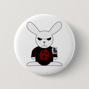 Macaron Rond 5 Cm Bouton gothique de Bruno de lapin