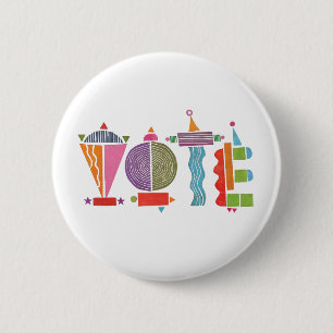 Macaron Rond 5 Cm Bouton GOTV amusant / Bouton Vote
