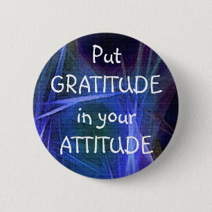 Macaron Rond 5 Cm Bouton GRATITUDE D'ART FRACTAL