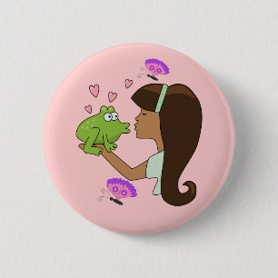 Macaron Rond 5 Cm Bouton Grenouille Prince