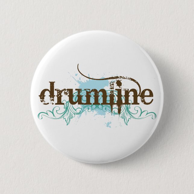Macaron Rond 5 Cm Bouton grunge frais de Drumline (Devant)