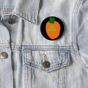 Macaron Rond 5 Cm Bouton Halloween citrouille