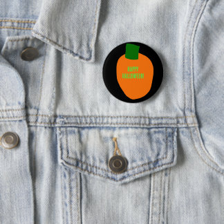 Macaron Rond 5 Cm Bouton Halloween citrouille