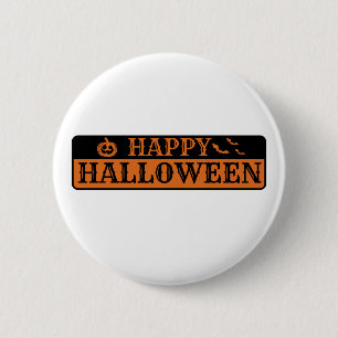 Macaron Rond 5 Cm Bouton Halloween heureux