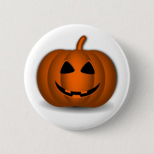 Macaron Rond 5 Cm Bouton Halloween Jack 'O Lanter