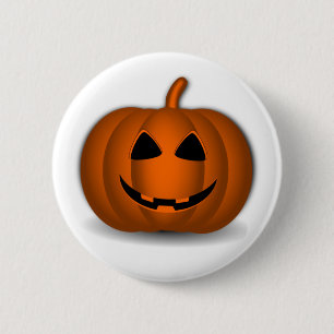 Macaron Rond 5 Cm Bouton Halloween Jack 'O Lanterne