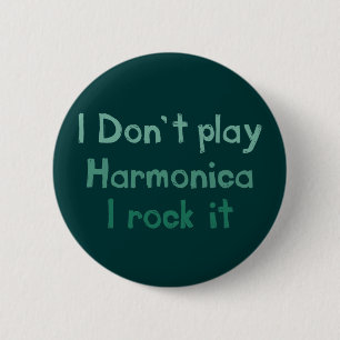 Macaron Rond 5 Cm Bouton Harmonica Rock It