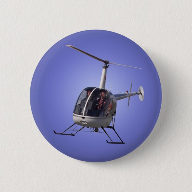 Macaron Rond 5 Cm Bouton Hélicoptère / Bouton Hélicoptère Cool Pin (Devant)
