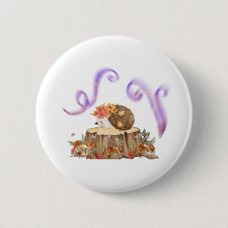 Macaron Rond 5 Cm Bouton Hérisson