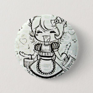 Macaron Rond 5 Cm Bouton heureux