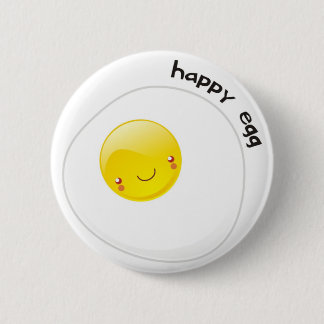 Macaron Rond 5 Cm Bouton heureux d'oeufs