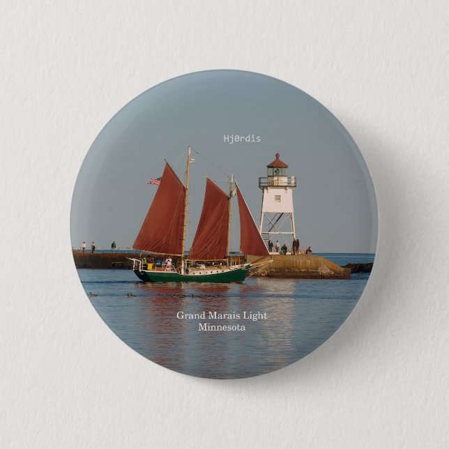 Macaron Rond 5 Cm bouton Hjordis (Devant)