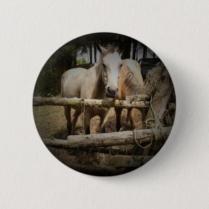 Macaron Rond 5 Cm Bouton HORSE 1