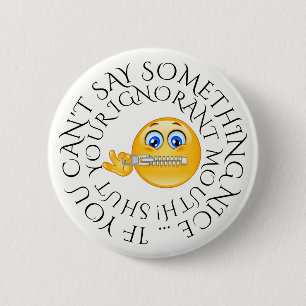 Macaron Rond 5 Cm Bouton Humour sarcastique