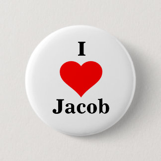 Macaron Rond 5 Cm Bouton I Heart Jacob