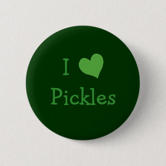 Macaron Rond 5 Cm Bouton I Love Pickles
