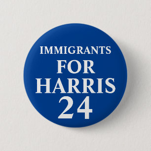Macaron Rond 5 Cm Bouton Immigrants For Harris