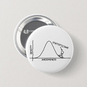 Macaron Rond 5 Cm Bouton impressionnant de statisticien